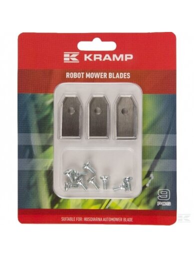 Vejos roboto peilis skirtas Gardena, HQ 9vnt, Tinka Husqvarna R38Li,R40Li,R45Li,R50Li,R70Li,R75Li,R80Li,R100Li,R130Li | 4087-20 Vejos roboto peilis skirtas Gardena, HQ 9vnt, Tinka Husqvarna R38Li,R40Li,R45Li,R50Li,R70Li,R75Li,R80Li,R100Li,R130Li | 4087-20