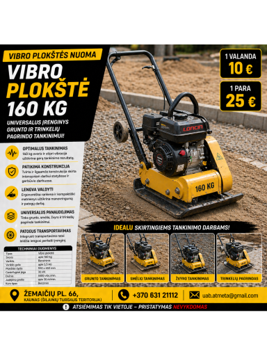 VIBRO PLOKŠTĖ 160 KG VIBRO PLOKŠTĖ 160 KG
