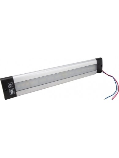 Vidaus apšvietimas LED, 770lm, stačiakampio formos, 12/24V, baltas, tvirtinamas varžtais, 300x22 LED, Britax Vidaus apšvietimas LED, 770lm, stačiakampio formos, 12/24V, baltas, tvirtinamas varžtais, 300x22 LED, Britax