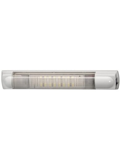 Vidinis LED apšvietimas, 3,50 W, stačiakampio formos, 12/24 V, baltas, tvirtinamas varžtais, 355x35x59 mm, 12 LED, "Hella Vidinis LED apšvietimas, 3,50 W, stačiakampio formos, 12/24 V, baltas, tvirtinamas varžtais, 355x35x59 mm, 12 LED, "Hella