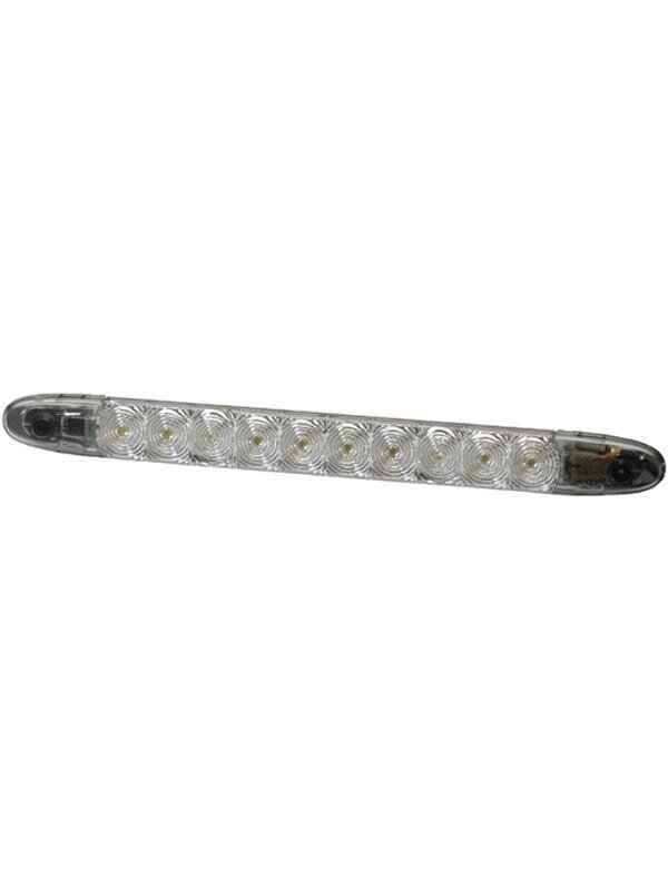 Vidinis LED žibintas, 3,60 W, stačiakampis, 24 V, baltas, korpusas: pilkas, tvirtinamas varžtais, 280x10x25,6 mm, 10 LED, Hella Vidinis LED žibintas, 3,60 W, stačiakampis, 24 V, baltas, korpusas: pilkas, tvirtinamas varžtais, 280x10x25,6 mm, 10 LED, Hella