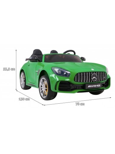Žalios spalvos "Mercedes-Benz GT R 4 x 4 1 Žalios spalvos "Mercedes-Benz GT R 4 x 4 1