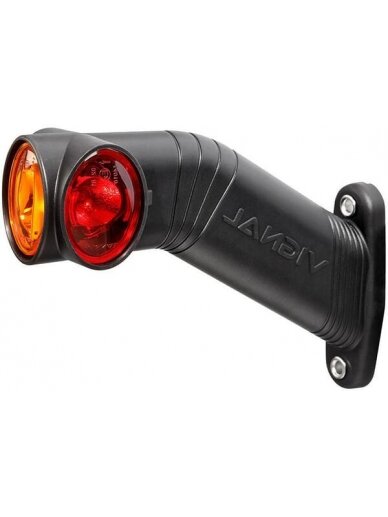 Žibintai LH LED, apvalūs, 12/24V, balti/raudoni/juodos spalvos, tvirtinami varžtais, 178x48xAMP SuperSeal 2 kontaktų, Vignal