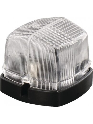 Žibintas 5W, kvadratinis, 12/24V, baltas/permatomas, tvirtinamas varžtais, 62x42x62mm, "Hella Žibintas 5W, kvadratinis, 12/24V, baltas/permatomas, tvirtinamas varžtais, 62x42x62mm, "Hella