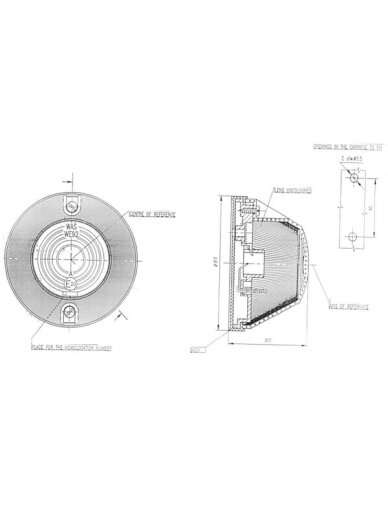 Žibintas apvalus, 12/24 V, baltos spalvos, tvirtinamas varžtais, Ø 91 mm, Žibintas apvalus, 12/24 V, baltos spalvos, tvirtinamas varžtais, Ø 91 mm,