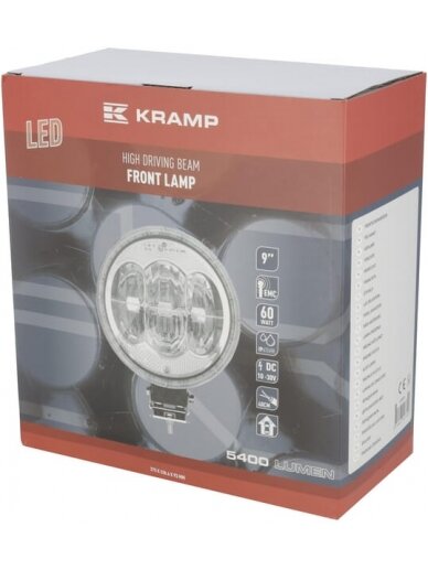 Žibintas LED, apvalus, 229xKramp 3 Žibintas LED, apvalus, 229xKramp 3