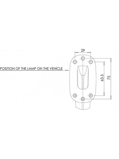 Žibintas LH LED, 12-24V, 190x164x48,6 mm, Kramp 6 Žibintas LH LED, 12-24V, 190x164x48,6 mm, Kramp 6