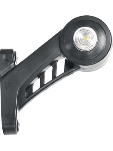 Žibintas LH LED, apvalus, 12/24V, gintarinis/raudonas/baltas, tvirtinamas varžtais, 130x131mm, Waś