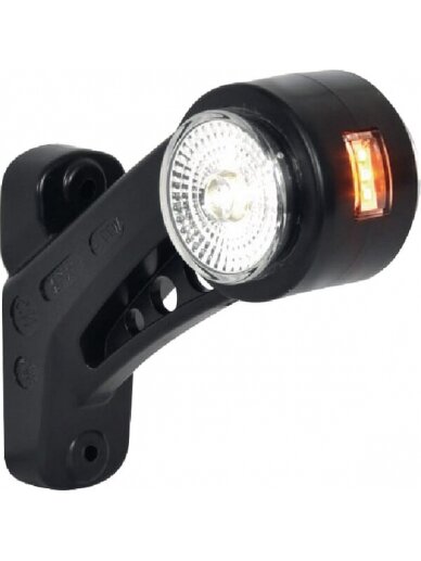 Žibintas LH LED, apvalus, 12/24V, gintarinis/raudonas/baltas, tvirtinamas varžtais, 131 mm, Waś 2 Žibintas LH LED, apvalus, 12/24V, gintarinis/raudonas/baltas, tvirtinamas varžtais, 131 mm, Waś 2