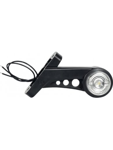 Žibintas LH LED, apvalus, 12/24V, gintarinis/raudonas/baltas, tvirtinamas varžtais, 131 mm, Waś Žibintas LH LED, apvalus, 12/24V, gintarinis/raudonas/baltas, tvirtinamas varžtais, 131 mm, Waś