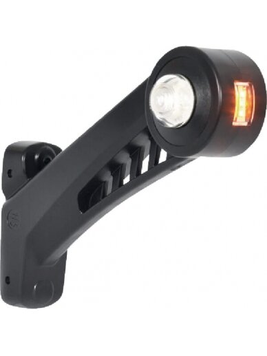 Žibintas LH LED, apvalus, 12/24V, gintarinis/raudonas/baltas, tvirtinamas varžtais, 180x161mm, Waś 2 Žibintas LH LED, apvalus, 12/24V, gintarinis/raudonas/baltas, tvirtinamas varžtais, 180x161mm, Waś 2
