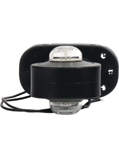 Žibintas LH LED, apvalus, 12/24V, raudonas/permatomas, tvirtinamas varžtais, 83x68x135mm, Waś 1 Žibintas LH LED, apvalus, 12/24V, raudonas/permatomas, tvirtinamas varžtais, 83x68x135mm, Waś 1