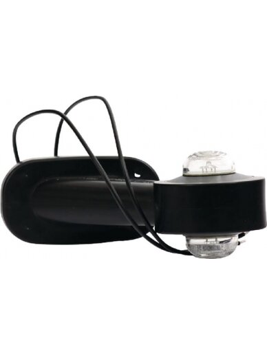 Žibintas LH LED, apvalus, 12/24V, skaidrus, tvirtinamas varžtais, 132x83x108mm, Waś Žibintas LH LED, apvalus, 12/24V, skaidrus, tvirtinamas varžtais, 132x83x108mm, Waś