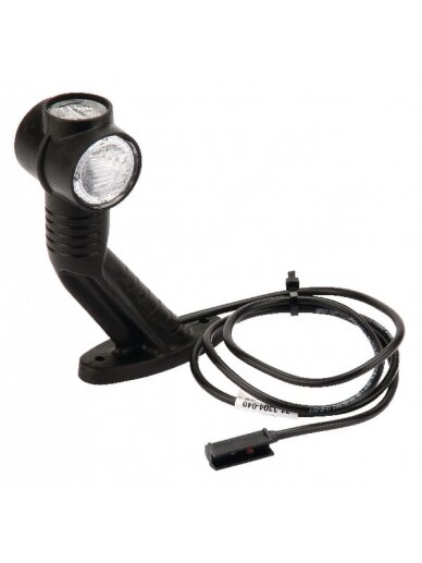 Žibintas LH LED, apvalus, 24 V, raudonas/baltas/apelsininis, su nuolatinės srovės kištuku, Aspöck Žibintas LH LED, apvalus, 24 V, raudonas/baltas/apelsininis, su nuolatinės srovės kištuku, Aspöck