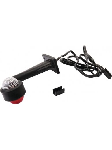 Žibintas LH LED, apvalus, 24 V, raudonas/permatomas, tvirtinamas varžtais Žibintas LH LED, apvalus, 24 V, raudonas/permatomas, tvirtinamas varžtais