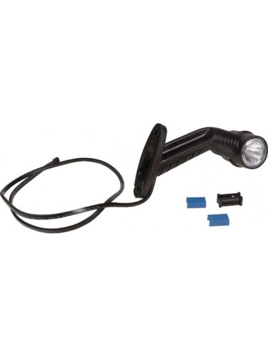 Žibintas RH LED, apvalus, 12 V, raudonas/baltas/oranžinis, su nuolatinės srovės kištuku, Aspöck Žibintas RH LED, apvalus, 12 V, raudonas/baltas/oranžinis, su nuolatinės srovės kištuku, Aspöck