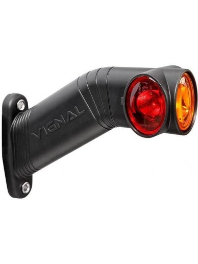 Žibintas RH LED, apvalus, 12/24 V, baltas/raudonas/juodos spalvos, tvirtinamas varžtais, 178x48xAMP SuperSeal 2 kontaktų, Vignal Žibintas RH LED, apvalus, 12/24 V, baltas/raudonas/juodos spalvos, tvirtinamas varžtais, 178x48xAMP SuperSeal 2 kontaktų, Vignal