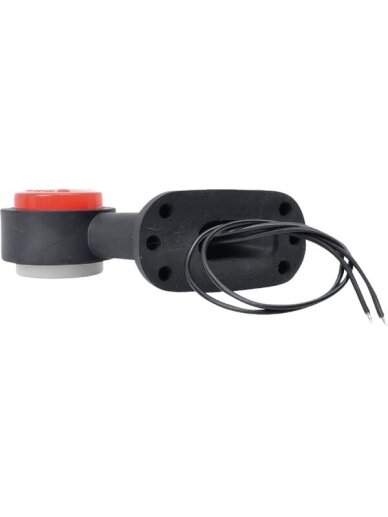 Žibintas RH LED, apvalus, 12/24V, baltas/raudonas, tvirtinamas varžtais, 108x135mm, Waś 3