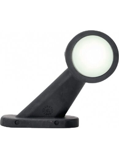 Žibintas RH LED, apvalus, 12/24V, baltas/raudonas, tvirtinamas varžtais, 108x135mm, Waś