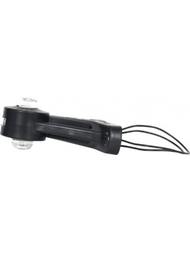 Žibintas RH LED, apvalus, 12/24V, gintarinis/raudonas/baltas, tvirtinamas varžtais, 130x131mm, Waś 1