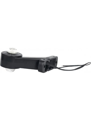 Žibintas RH LED, apvalus, 12/24V, gintarinis/raudonas/baltas, tvirtinamas varžtais, 130x131mm, Waś