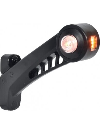 Žibintas RH LED, apvalus, 12/24V, gintarinis/raudonas/baltas, tvirtinamas varžtais, 180x161mm, Waś 1