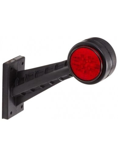 Žibintas RH LED, apvalus, 12/24V, raudonas/baltas, tvirtinamas varžtais, 142,5x45x160 mm, 8 LED, Hella ValueFit Žibintas RH LED, apvalus, 12/24V, raudonas/baltas, tvirtinamas varžtais, 142,5x45x160 mm, 8 LED, Hella ValueFit
