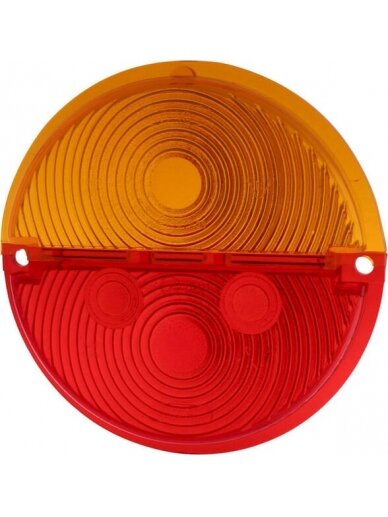 Žibinto gaubtas, gintarinės/raudonos spalvos Ø132mm galinis Waś Žibinto gaubtas, gintarinės/raudonos spalvos Ø132mm galinis Waś