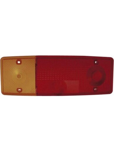 Žibinto gaubtas, gintarinis/raudonas 284x102 mm galinis/kairiasis Waś Žibinto gaubtas, gintarinis/raudonas 284x102 mm galinis/kairiasis Waś