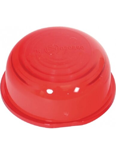 Žibinto gaubtas, raudonas Ø60mm LH/RH Žibinto gaubtas, raudonas Ø60mm LH/RH