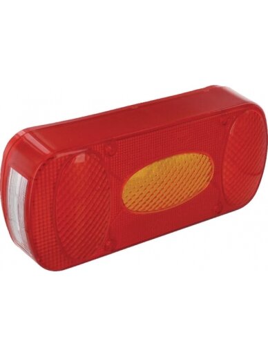 Žibinto gaubtas, raudonas / permatomas / gintarinis, stačiakampis galinis / LH / RH Aspöck Žibinto gaubtas, raudonas / permatomas / gintarinis, stačiakampis galinis / LH / RH Aspöck