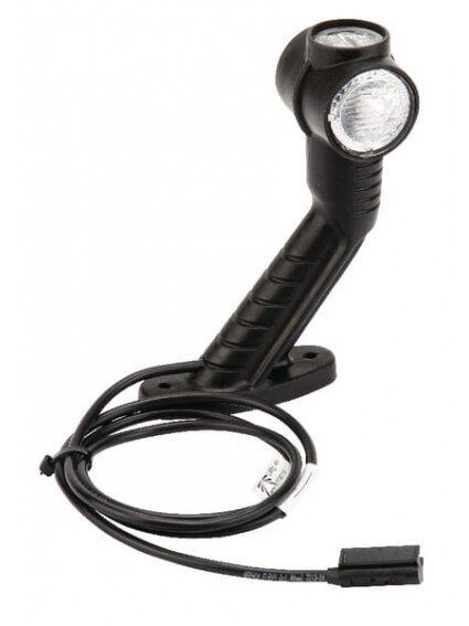 Žibintas RH LED, apvalus, 24 V, raudonas/baltas/apelsininis, su nuolatinės srovės kištuku, Aspöck Žibintas RH LED, apvalus, 24 V, raudonas/baltas/apelsininis, su nuolatinės srovės kištuku, Aspöck