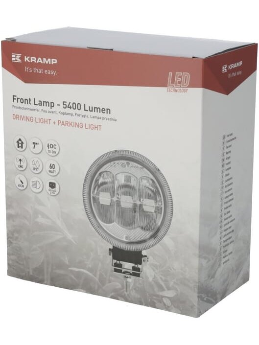 Žibintas LED, apvalus, 177xKramp 3 Žibintas LED, apvalus, 177xKramp 3