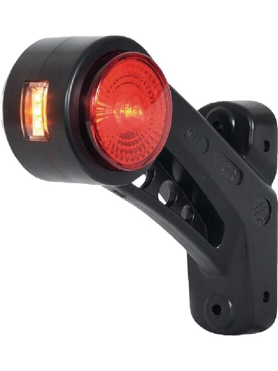 Žibintas LH LED, apvalus, 12/24V, gintarinis/raudonas/baltas, tvirtinamas varžtais, 131 mm, Waś 1 Žibintas LH LED, apvalus, 12/24V, gintarinis/raudonas/baltas, tvirtinamas varžtais, 131 mm, Waś 1