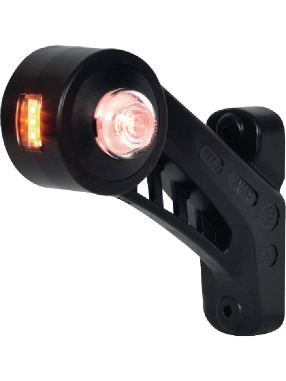 Žibintas LH LED, apvalus, 12/24V, gintarinis/raudonas/baltas, tvirtinamas varžtais, 130x131mm, Waś 2 Žibintas LH LED, apvalus, 12/24V, gintarinis/raudonas/baltas, tvirtinamas varžtais, 130x131mm, Waś 2