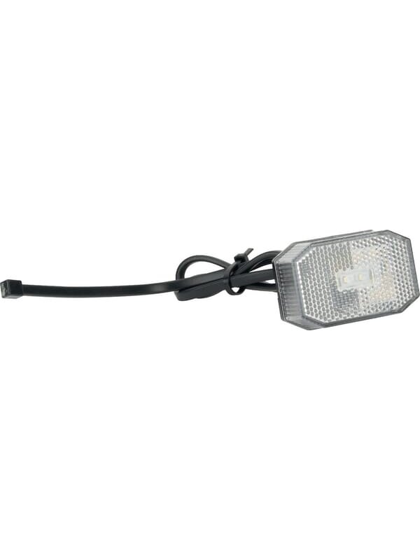 Žibintas LED, aštuonkampis, 12 V, baltas, tvirtinamas varžtais, 65x28x44 mm, Aspöck