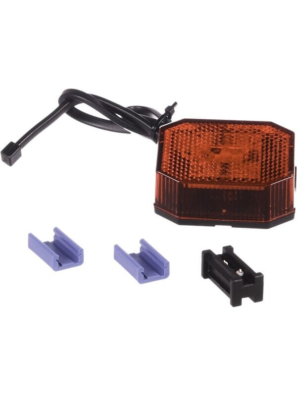 Žibintas LED, aštuonkampis, 12 V, raudonas, tvirtinamas varžtais, 65x28x44 mm, Aspöck Žibintas LED, aštuonkampis, 12 V, raudonas, tvirtinamas varžtais, 65x28x44 mm, Aspöck