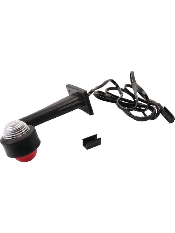 Žibintas LH LED, apvalus, 24 V, raudonas/permatomas, tvirtinamas varžtais Žibintas LH LED, apvalus, 24 V, raudonas/permatomas, tvirtinamas varžtais