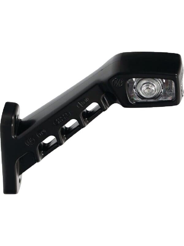 Žibintas RH LED, 12/24V, raudonas/permatomas, tvirtinamas varžtais, 187x37x165mm, Waś 1