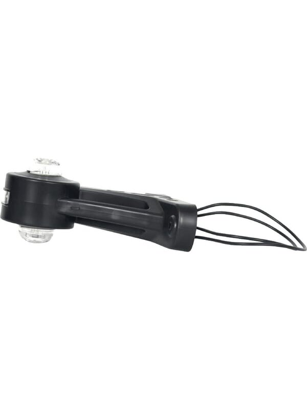 Žibintas RH LED, apvalus, 12/24V, gintarinis/raudonas/baltas, tvirtinamas varžtais, 130x131mm, Waś 1