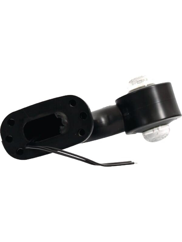 Žibintas RH LED, apvalus, 12/24V, raudonas/permatomas, tvirtinamas varžtais, 155x68x181mm, Waś 1