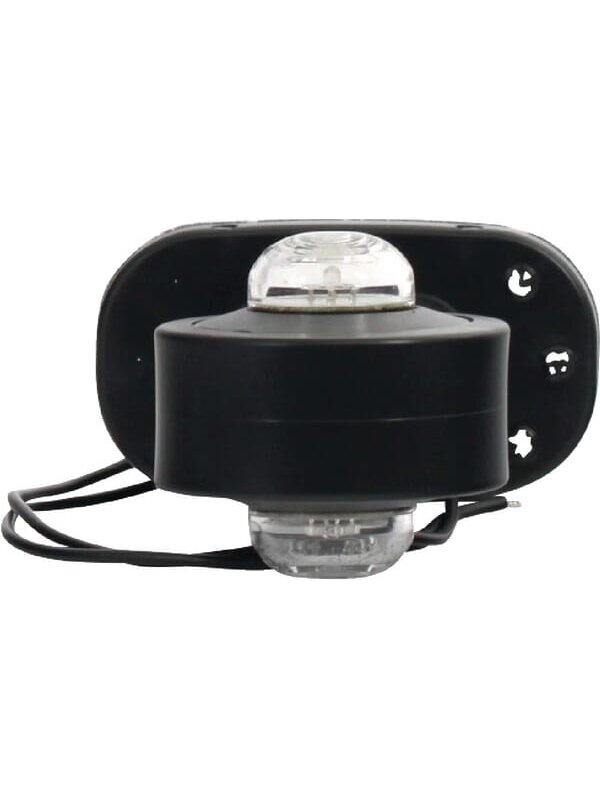 Žibintas RH LED, apvalus, 12/24V, raudonas/permatomas, tvirtinamas varžtais, 83x68x135mm, Waś 1 Žibintas RH LED, apvalus, 12/24V, raudonas/permatomas, tvirtinamas varžtais, 83x68x135mm, Waś 1