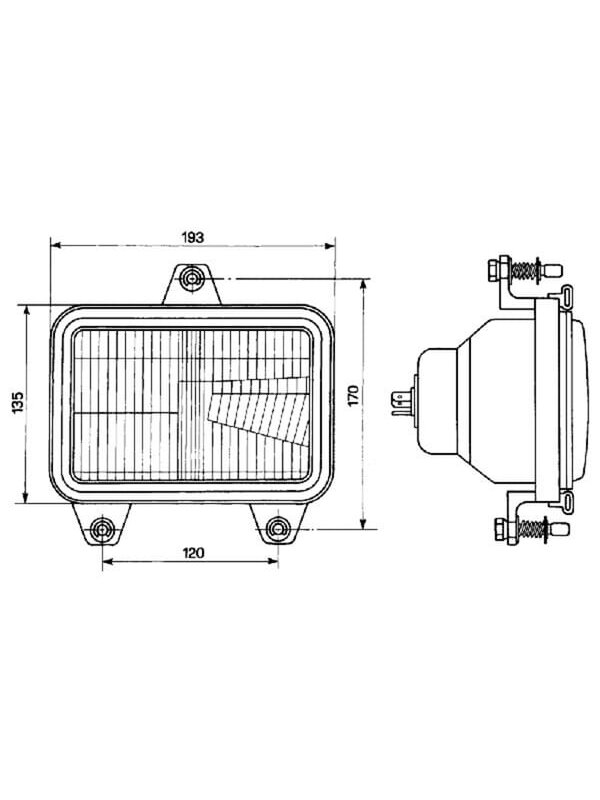 Žibintų įdėklas halogeninis, stačiakampis, 12 V, skaidrus, 179x93,5x120,5 mm, Cobo Žibintų įdėklas halogeninis, stačiakampis, 12 V, skaidrus, 179x93,5x120,5 mm, Cobo