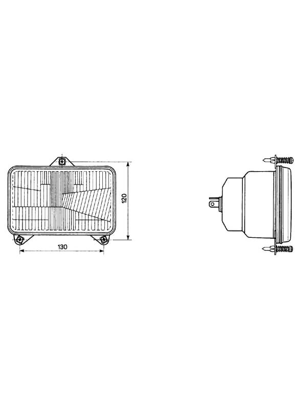 Žibintų įdėklas halogeninis, stačiakampis, skaidrus, 167x74x106,7 mm, Cobo 1 Žibintų įdėklas halogeninis, stačiakampis, skaidrus, 167x74x106,7 mm, Cobo 1