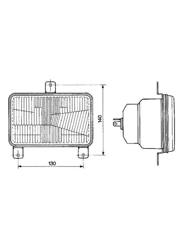 Žibintų įdėklas halogeninis, stačiakampis, skaidrus, 167x74x106,7 mm, Cobo 1 Žibintų įdėklas halogeninis, stačiakampis, skaidrus, 167x74x106,7 mm, Cobo 1