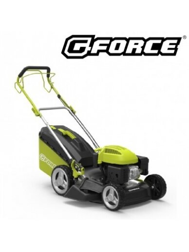 Žoliapjovė G-Force 159cc, 46 cm, Savaeigė, 4in1 Žoliapjovė G-Force 159cc, 46 cm, Savaeigė, 4in1