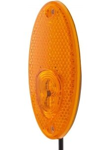 Žymeklio lemputė LED, 0,50 W, ovali, 12 V, geltona, tvirtinama varžtais, 101,6x45 mm, 2 LED, Hella Žymeklio lemputė LED, 0,50 W, ovali, 12 V, geltona, tvirtinama varžtais, 101,6x45 mm, 2 LED, Hella