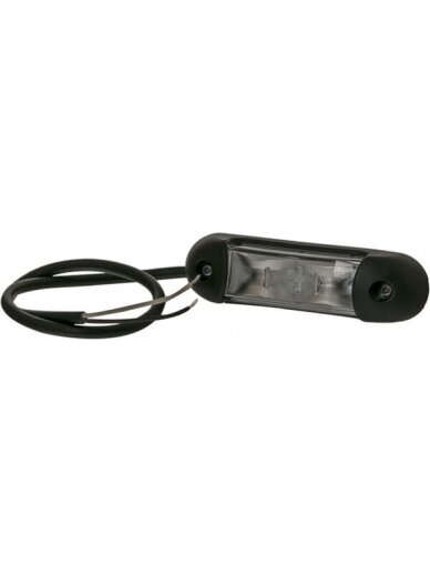 Žymėjimo lemputė LED, 0,8/1,7 W, stačiakampė, 12-24 V, raudona/balta, 110x30x28 mm, 4 LED, Kramp Žymėjimo lemputė LED, 0,8/1,7 W, stačiakampė, 12-24 V, raudona/balta, 110x30x28 mm, 4 LED, Kramp