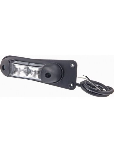 Žymėjimo lemputė LED, 0,8/1,7 W, stačiakampė, 12-24 V, raudona/balta, 139x35x35 mm, 4 LED, Kramp 2 Žymėjimo lemputė LED, 0,8/1,7 W, stačiakampė, 12-24 V, raudona/balta, 139x35x35 mm, 4 LED, Kramp 2