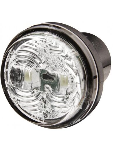 Žymeklio lemputė LED, apvali, 12 V, skaidri, tvirtinama varžtais, Ø 30 mm, "Hella Žymeklio lemputė LED, apvali, 12 V, skaidri, tvirtinama varžtais, Ø 30 mm, "Hella